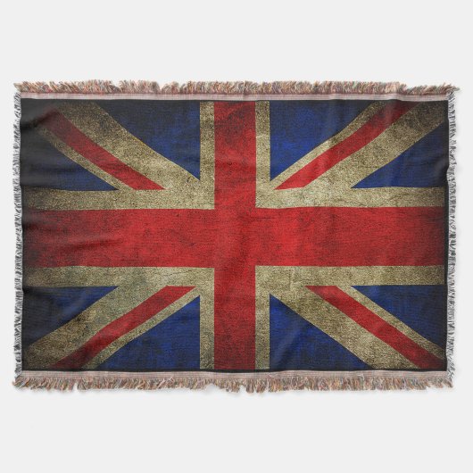 Grunge UK Flag Throw Blankets Blankets Deken (Voorkant)