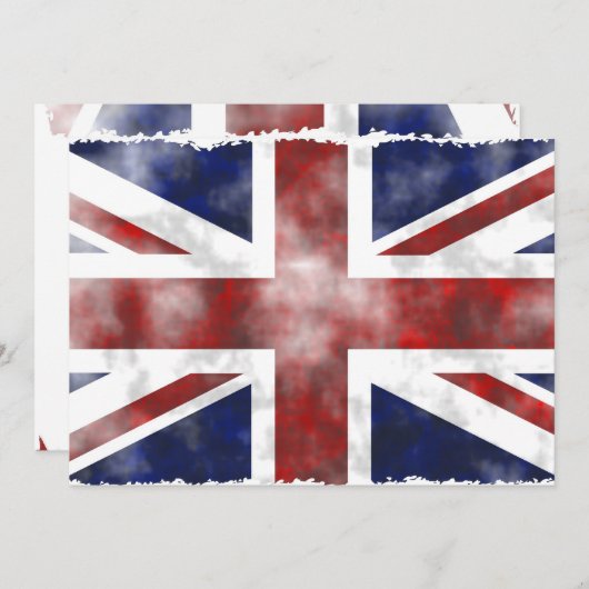 Grunge Uk Kaart (Voorkant / Achterkant)