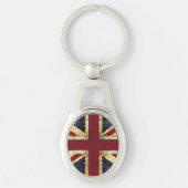 Grunge UK Union-aansluiting Sleutelhanger (Voorkant)