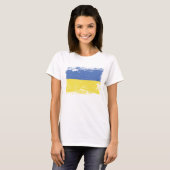 Grunge Ukraine Flag T-shirt (Voorkant volledig)