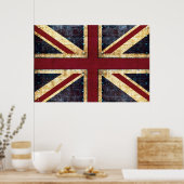 Grunge-unijack poster (Keuken)