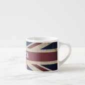 Grunge  Union Jack BRITISH Espresso Cup Kop (Rechts)