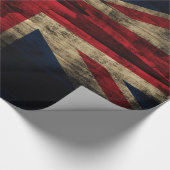 Grunge Union Jack Britse vlag Cadeaupapier (Hoek)