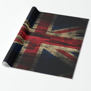 Grunge Union Jack Britse vlag Cadeaupapier