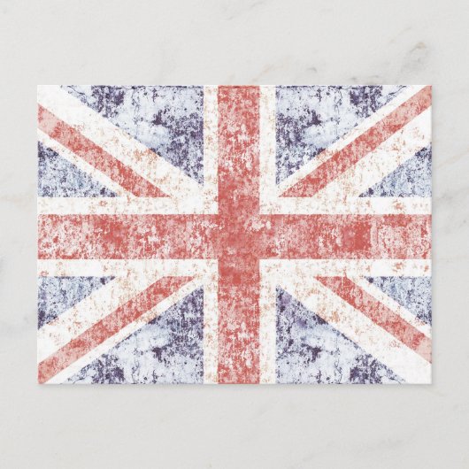 Grunge Union Jack - carte postale légère (Devant)