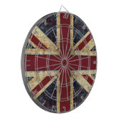 Grunge Union Jack Dartbord (Voorkant Links)