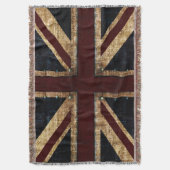 Grunge Union Jack Deken (Voorkant Verticaal)