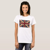 Grunge Union Jack - klassiek -  uiterlijk T-shirt (Voorkant volledig)