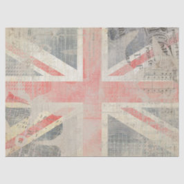 Grunge Union Jack Posh Gift-restantpapier Tissuepapier