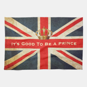 Grunge Union Jack Royal Baby Kitchen Towel Theedoek