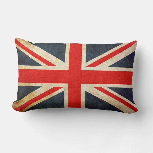  Grunge Union Jack UK FLAG Kussen (Voorkant)