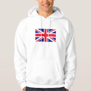 Grunge Union Jack van Groot-Brittannië Hoodie