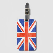 Grunge United Kingdom Flag Bagagelabel (Voorkant (verticaal))