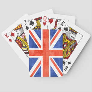 Grunge United Kingdom Flag Pokerkaarten