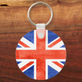 Grunge United Kingdom Flag Sleutelhanger (Voorkant)