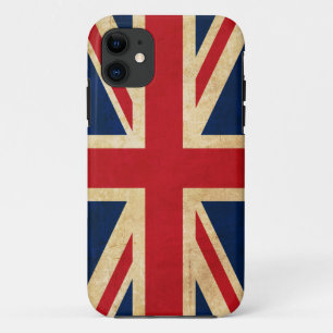 Grunge United Kingdom Flag Union Jack iPhone 11 Hoesje