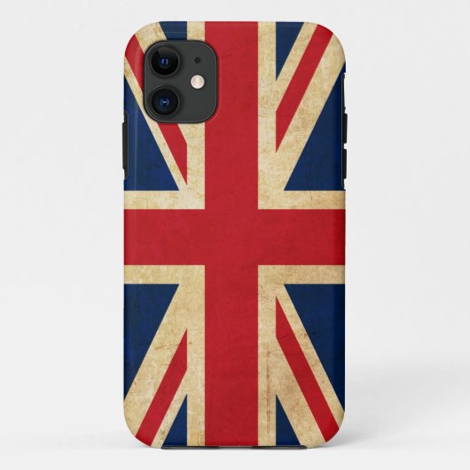 Grunge United Kingdom Flag Union Jack Case-Mate iPhone Case (Achterkant)