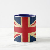 Grunge United Kingdom Flag Union Jack Mok (Midden)