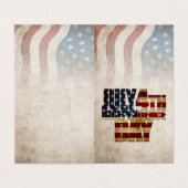 Grunge USA 4 juli Onafhankelijkheidsgrafisch Kaart (Buitenkant ongevouwen)