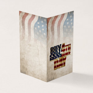 Grunge USA 4 juli Onafhankelijkheidsgrafisch Kaart
