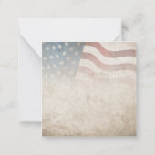 Grunge USA 4 juli Onafhankelijkheidsgrafisch Notitiekaartje (Achterkant)