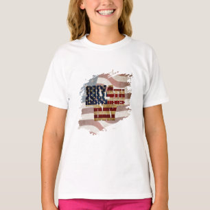 Grunge USA 4 juli Onafhankelijkheidsgrafisch T-shirt