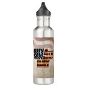 Grunge USA 4 juli Onafhankelijkheidsgrafisch Waterfles (Rechts)