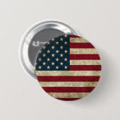 Grunge USA Flag Ronde Button 5,7 Cm (Voorkant /achterkant)