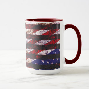 Grunge USA vlag thema mok