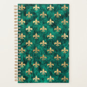 Grunge Velvet Vert Fleur De Lis Mardi Gras (Devant)