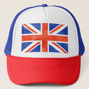 Grunge Verenigd Koninkrijk Vlag Trucker Pet