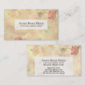 *~*  Grunge Victoriaans Moderne Floral Visitekaartje (Voorkant / Achterkant)