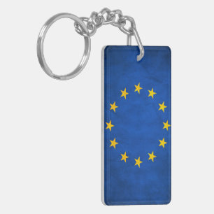 Grunge vlag Europese Unie Sleutelhanger