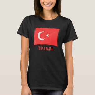 Grunge Vlag Van De Republiek Turkije Turks Laan T-shirt