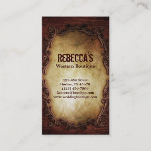 grunge  western land visitekaartje