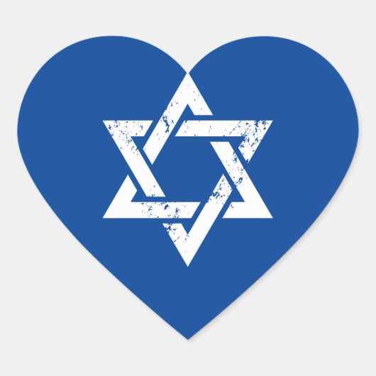 Grunge White Star van David Hart Sticker (Voorkant)