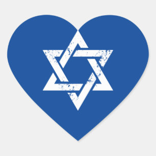 Grunge White Star van David Hart Sticker