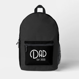 Grunge Witte Letters Vastgestelde Papa Bedrukte Rugzak