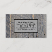 grunge wood Renovation Carpentry Construction Visitekaartje (Achterkant)