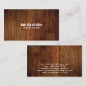 Grunge Wood Visitekaartje (Voorkant / Achterkant)