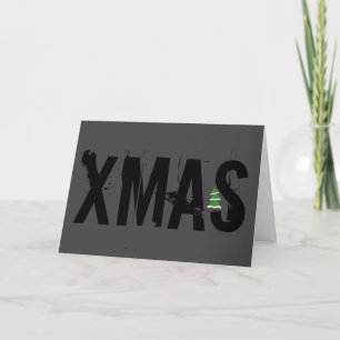 Grunge XMAS met opvallende kerstboom! Kaart