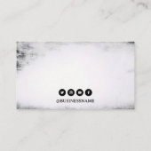 Grunge zwart-wit Tattoo Visitekaartje (Achterkant)