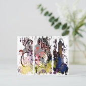 Grunged City Briefkaart (Staand voorkant)