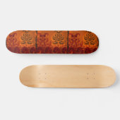 Grunged Damask Skateboard (Horizontaal)