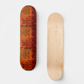 Grunged Damask Skateboard (Voorkant)