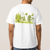 Grunged Pines Moon - T-shirt (Achterkant)