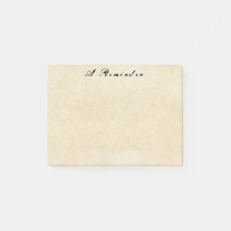 Grungey Old Parchment Paper Post-it Notes