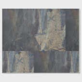 Grungy Abstract Slate Design Cadeaupapier (Vlak)