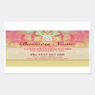 Grungy Art Abstact avec Logo Stickers Business