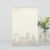 Grungy city background briefpapier (Staand voorkant)